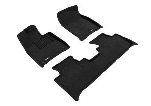 Lexus RX Floor Mats - Front and Rear - 3D MAXpider - Elegant Series - Black - `16-`22